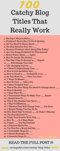 542 Attention-Grabbing,Fill-in-the-Blank Blog Title Templates