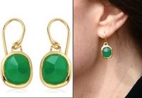 We saw the return of the Monica Vinader ‘Siren’ earrings in green onyx ($195). Monica Vinader/