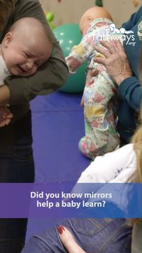 Mirror play is fun and great for baby's development! Use these mirror activity ideas to encourage baby to develop important skills, from communication to visual motor. #babydevelopment #babytoys #babyvision #babyplay #babyactivities