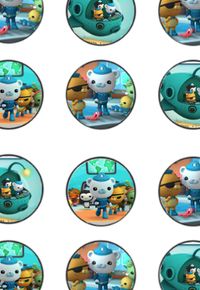 FREE Octonauts Birthday Party cupcake toppers, banner, and water bottle label Printables