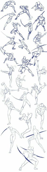 Body positions, weapons, fighting, swords; How to Draw Manga/Anime #drawinganimebodiesgirls