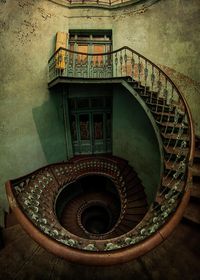 Building Photograph - Old forgotten spiral staircase by Jaroslaw Blaminsky