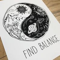 Mond meines Lebens, Yin Yang drucken, Gleichgewicht finden, Ying Yang, Kaktus, lassen Sie die body art tattoo shop - Tattoos And Body Art #Body #die #TattoosAndBodyArt