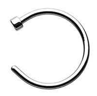 FreshTrends Basic Surgical Steel Nose Hoop - 18G - 20G