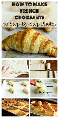 Learn how to make the most unbelievable and authentic French croissants and chocolate croissants from scratch with over 40 step-by-step photos!