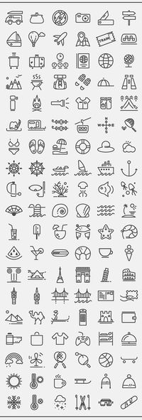 Fully scalable stroke icons, stroke weight 3.5 pt. Useful for mobile apps, UI and Web.