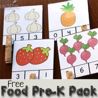 Have fun with healthy foods with these free printables for preschoolers! Lots of fun, hands-on activities!