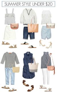 20+ summer pieces for $20 or less! definitely good for students on budget that still want to dress to impress!