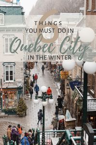 Enjoy your weekends in the winter and head to Quebec City. The winter doesn't need to be torture. There are so many cool places to go and explore. Quebec City is one of those locations. These are 6 things you absolutely must do when visiting Old Quebec City. Canada is just beautiful in general, and simple to get to from the US. Make sure this is part of your 2020 travel plans to enjoy the snowy season!