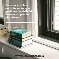 👓 Acabo de releer "Marketing para escritores (fuera de campo)" de Neus Arqués y, entre otras, destacaría esta frase. . ▪ No se trata de ser…