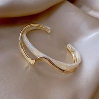 Charm Jewelry Fashion Irregular Acrylic Metallic Big Cuff Bracelet For Women 2021 New Style Personality Bracelets & Bangles | Touchy Style