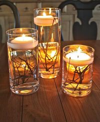 DIY candle holders ideas, long, tree, 4x4, fall, modern, projects, table legs, with marbles, flower, cement, beach, cute, shells, geometric, ceramic, twine and mercury