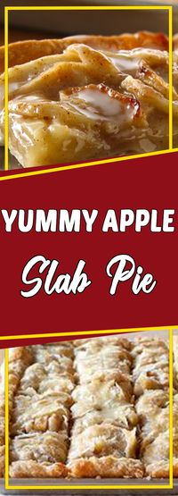 Yummy Apple Slab Pie #dessert #copycatrecipe #easyrecipes #dessertrecipes #desserttable #appetizer