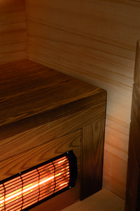 Infrared is the band of light perceived as heat, and it is not visible by necked eye. Carmenta Wellness