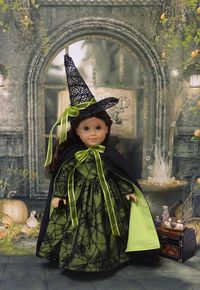 American Girl Dolls : Wicked Witch costume for American Girl doll by cupcakecutiepie $68.00