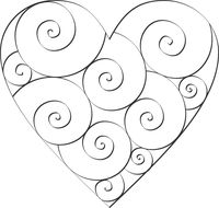 Don't Eat the Paste: Swirl Hearts to Color