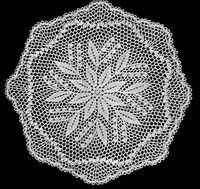 NEW! Lily of the Valley Doily crochet pattern from Star Doily Book No. 137, by American Thread Company.