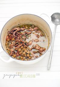 spicy chickpea and octopus soup