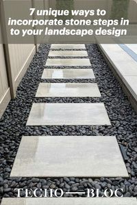 We often think of stone steps as a means to outline a walkway in our front entrance or our backyard, but there are many ways to incorporate them into your landscape design to give your space that fresh, modern, look and feel while remaining functional. If you’re looking to freshen up the look of your patio, garden, or front entrance, stone steps could be an easy way to update your space. The best part? They’re low-maintenance and don’t always need to be designed in a straight line!