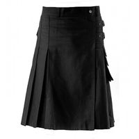 Ce kilt noir saura vous séduire. Elégant et pratique, il a tout pour plaire ! 100% Coton