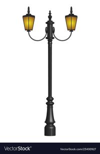 Vintage street lamp design Royalty Free Vector Image