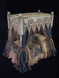 miniature canopy bed.