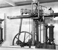 Double-acting rotative steam engine by Boulton & Watt, 1797.