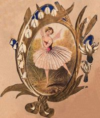Victorian scrap ballerina
