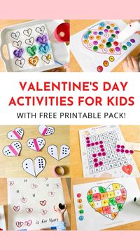 These Valentine’s Day themed printables and activities will get your kiddo seeing hearts everywhere! 💕 Find the full list of 20 Delightful Valentine’s Day activities for kids and download a FREE Valentine’s Day printable pack on Happy Tot Shelf blog.