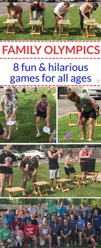 8 silly crowd games perfect for family reunions, neighborhood parties, or friend get-togethers! via @physicalkitch