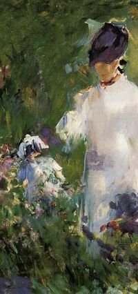 Manet - Young Woman Among The Flowers (detail)