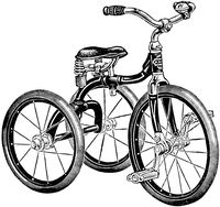 Adorable Vintage Tricycle Image! - The Graphics Fairy More