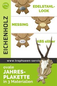 Ein wunderschönes, geschnitztes Trophäenschild aus Eichenholz für eine starke Trophäe! Mit einer Jahresplakette z. b. im Edelstahl-Look wird die Bocktrophäe zu einer ganz besonderen Erinnerung. #bock #rehbock #jagd #hunt #eichenholz #trophäenschild #geschnitzt #trophäenservice #plakette #messing #edelstahl
