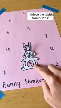 Children will have fun moving their rabbit 🐇 from number to number and practise counting, number sequencing and number matching! 👉🏻 Recommended for 3 to 6yo. For 3 to 5yo, move the rabbit from 1 to 12 or according to the written numbers. For 5 to 6yo, toss two dice and add up the numbers on top of the dice. Move the rabbit to that number. Or move the rabbit according to their parents’ mobile number.