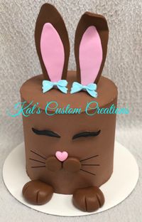 Chocolate Buttercream Easter Bunny Cake!!
