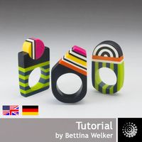 More Gorgeous Contemporary Polymer Clay Jewelry Tutorials by Bettina Welker - The Beading Gem's Journal