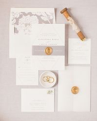 Our Bethany invitation suite looks so perfect in our willow color! Choose from over 40 colors to make the invitations suite truly yours. Congratulations, Alexandra and Curtis! Thank you so much for choosing Shine. Photo: @megleephoto