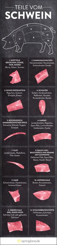 Teile vom Schwein_´Infografik