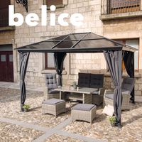 ¿Qué tienen en común este gazebo Belice y una pizza ? 🤷🏻❓ ¡Que ambos pueden ser 4 estaciones! 😂Su techo de policarbonato de 6mm de grosor resiste tanto los intensos rayos de sol (UV50+) como el agua o la nieve. Además, cuenta con cortinas de polyester de 140 gr/m2. ✅ Disponible repuesto de techo. #bricocentro #bricocentro_tubricolaje #bricolaje #garden #tuin #jardín #hogar #deco #interiordesig #interiorismo #diseño #carpa #pérgola #porche #gazebo #felizjueves