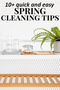 Want to whip your home into shape this spring with some serious spring cleaning but don\\\'t know how to get started? Here are some quick and easy spring cleaning tips, tricks, and ideas to help you get your deep cleaning done in a hurry!