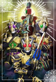 All Kamen Rider Blade King by Kiba068