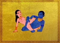 Start off by facing each other. Wrap your legs around your person’s torso and keep your palms flat against the ground. In the meantime, have him place a leg over your torso and rest his foot on his inner thigh. Then he can begin thrusting while holding onto your legs and hips.