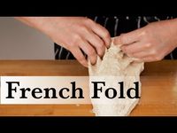 (233) Kneading Sticky Bread Dough by Hand (the French Fold) - YouTube