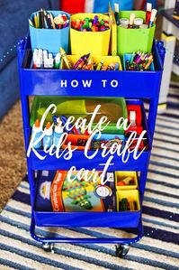 Arts and Craft cart. Tips to help you organize your crafts