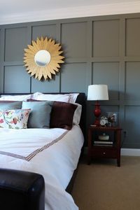 Love this Board & Batton Accent Wall. Great visual impact for seemingly not a lot of time or money.