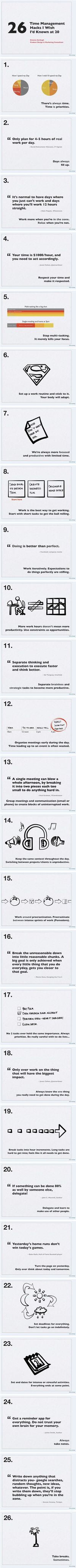 26 Time #Management And Productivity Hacks Bakehouse curated Facebook tips for Yorkshire Marketers