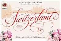 Switzerland Stylish Calligraphy by typeline studio on @creativemarket
