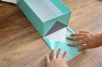 Recycler boites à chaussures et les recouvrir de papiers. DIY