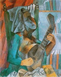 Woman with a Mandolin - Pablo Picasso, 1909