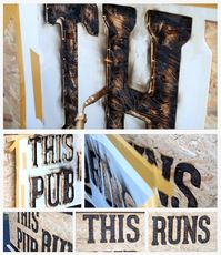How to Stencil with Fire: Making Large-Scale Typographic Wood Burn Art - ManMade DIY